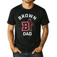 Brown University Bears Arched Dad Men's Casual T-Shirt Black Brown University Bears Arched Dad Men's Casual T-Shirt Black