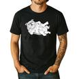 Bulldog Rolling Fatties Dog Mom Dad Owner Men's Casual T-Shirt Black Bulldog Rolling Fatties Dog Mom Dad Owner Men's Casual T-Shirt Black