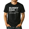 Bunny Dad Definition Rabbit Lover Men's Casual T-Shirt Black
