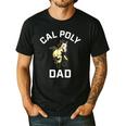 Cal Poly Mustangs Arched Dad Men's Casual T-Shirt Black