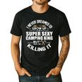Camping Men Camper RV Camping Vacation Camping Dad Men's Casual T-Shirt Black