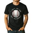 I Can't My Son Has Baseball Practice For Moms Dads T-Shirt Men's Casual T-Shirt Black