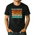 Car Guy Priorities Cars Garage Lover For Men Dad Men's Casual T-Shirt Black
