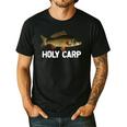 Carp Fish Pun Fishing Trip Fisherman Dad Holy Carp Men's Casual T-Shirt Black