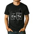 Cat Chemistry Periodic Table Cat Dad Cat Mom Men's Casual T-Shirt Black
