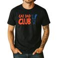 Cat Dad Club Life Is Better With Cats Father's Day 2 Sided Men's Casual T-Shirt Black