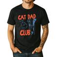 Cat Dad Club Life Is Better With Cats Father's Day Cat Dad Men's Casual T-Shirt Black