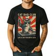 Cat Dad Club Life Is Better With Cats Cat Dad Cat Men's Casual T-Shirt Black