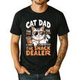 Cat Dad The Man The Myth The Snack Dealer Men's Casual T-Shirt Black