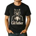Cat Lover The CatFather Cat Dad Men's Casual T-Shirt Black Cat Lover The CatFather Cat Dad Men's Casual T-Shirt Black