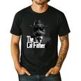 The Catfather Fathersday Best Birthday Cat Dad Men's Casual T-Shirt Black