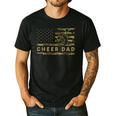 Cheer Dad Camo American Flag Cheerleader Supporter Men's Casual T-Shirt Black Cheer Dad Camo American Flag Cheerleader Supporter Men's Casual T-Shirt Black