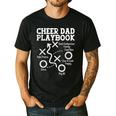 Cheer Dad Cheerleader Playbook Men's Casual T-Shirt Black