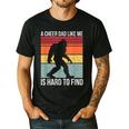 Cheer Dad Cheerleading Bigfoot Men's Casual T-Shirt Black Cheer Dad Cheerleading Bigfoot Men's Casual T-Shirt Black