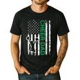 Cheer Dad Flag Green Cheerleading Men's Casual T-Shirt Black