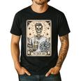 Cheer Dad Tarot Card Skeleton Cheerleading Fathers Day Men's Casual T-Shirt Black Cheer Dad Tarot Card Skeleton Cheerleading Fathers Day Men's Casual T-Shirt Black