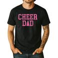Cheer Dad Vintage Retro Cheerleading Pink Men's Casual T-Shirt Black