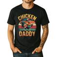 Chicken Daddy Farmer For Men Men's Casual T-Shirt Black