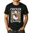 Chicken Daddy Vintage Poultry Farmer Fathers Day Men's Casual T-Shirt Black