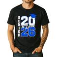 Class Of 2026 Dad Proud Dad Of A 2026 Senior Graduate Men's Casual T-Shirt Black