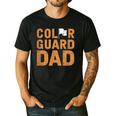 Color Guard Dad Flag Flipping Father Men's Casual T-Shirt Black