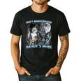 Cool Alpha Wolf Meme Don't Worry Kitten Daddy's Here Men's Casual T-Shirt Black
