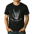 Cool Dads Club Skeleton Rock Pocket Fathers Day Rocker Hand Men's Casual T-Shirt Black