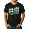 Cool Dads Run Marathons Marathon Running Runner Men's Casual T-Shirt Black