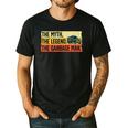 Cool Garbage Man Art For Men Dad Father Garbage Dump Truck Men's Casual T-Shirt Black