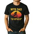 Cool Mountain Biking For Dad Father Biker MTB Bicycle Bike Men's Casual T-Shirt Black