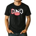 Cow Mom Or Dad Birthday Farm Birthday Party Men's Casual T-Shirt Black