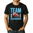 Cute Team Touchdowns Gender Reveal For Mom And Dad Men's Casual T-Shirt Black