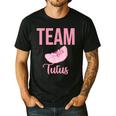 Cute Team Tutus Gender Reveal For Mom And Dad Men's Casual T-Shirt Black