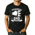 Dad Of 3 Cool Daddy Of Three Fathers Day Dad Of Three Men's Casual T-Shirt Black