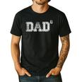 Dad For Dad Dad Of 6 Six Fathers Day Vintage Men's Casual T-Shirt Black
