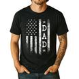 Dad American Flag Dad Patriotic Father's Day Men's Casual T-Shirt Black Dad American Flag Dad Patriotic Father's Day Men's Casual T-Shirt Black