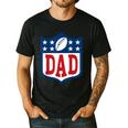 Dad American Football Happy Birthday Family Matching Retro Men's Casual T-Shirt Black Dad American Football Happy Birthday Family Matching Retro Men's Casual T-Shirt Black