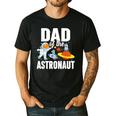 Dad Of The Astronaut Space Astronaut Birthday Family Men's Casual T-Shirt Black