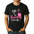 Dad Of B-Day Girl Flamazing Pink Flamingo Birthday Party Men's Casual T-Shirt Black Dad Of B-Day Girl Flamazing Pink Flamingo Birthday Party Men's Casual T-Shirt Black