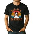 Dad Of a Basshole Basset Hound Owner Men's Casual T-Shirt Black