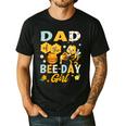 Dad Of The Bee-Day Girl Bee Birthday Party Men's Casual T-Shirt Black