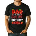 Dad Of The Berry First Birthday Of Girl Strawberry Men's Casual T-Shirt Black