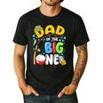 Dad Of The Big One Fishing Birthday Boy Family Party Men's Casual T-Shirt Black