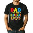Dad Of The Birthday Boy Building Block Birthday Men's Casual T-Shirt Black