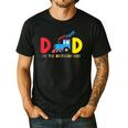 Dad Of The Birthday Boy Choo Choo Train Family Matching Men's Casual T-Shirt Black