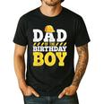 Dad Of The Birthday Boy Construction Birthday Party Hat Men Men's Casual T-Shirt Black