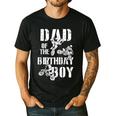 Dad Of The Birthday Boy Dirt Bike Men's Casual T-Shirt Black