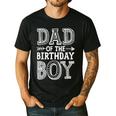 Dad Of The Birthday Boy Father Papa Family Matching Men's Casual T-Shirt Black