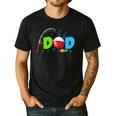 Dad Of The Birthday Boy Birthday Fishing Family Men's Casual T-Shirt Black