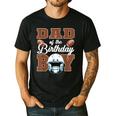 Dad Of The Birthday Boy Football Party Family Matching Men's Casual T-Shirt Black